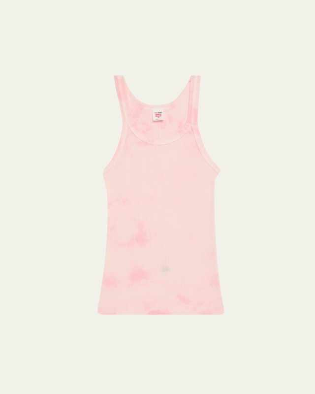 Ribbed Scoop-Neck Tank Top